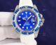 Swiss Quality Replica Rolex Submariner Blue Dial Diamond Bezel Blue Strap (6)_th.jpg